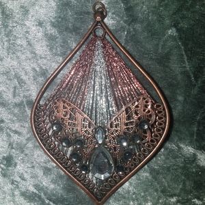 Large Bronze Butterfly Pendant